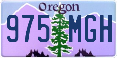 OR license plate 975MGH