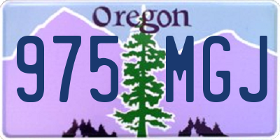 OR license plate 975MGJ