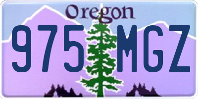 OR license plate 975MGZ
