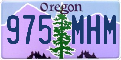 OR license plate 975MHM