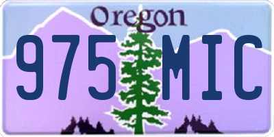 OR license plate 975MIC