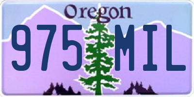 OR license plate 975MIL