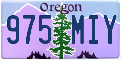OR license plate 975MIY