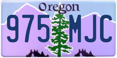 OR license plate 975MJC