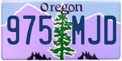 OR license plate 975MJD