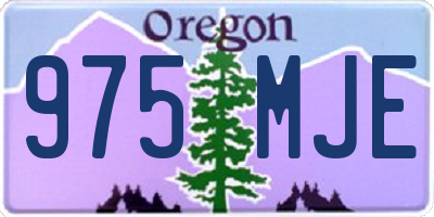 OR license plate 975MJE