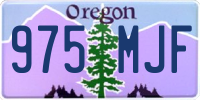 OR license plate 975MJF