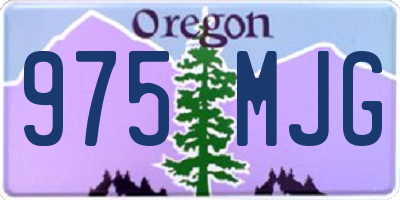 OR license plate 975MJG