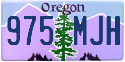 OR license plate 975MJH