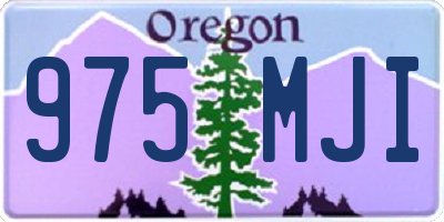 OR license plate 975MJI