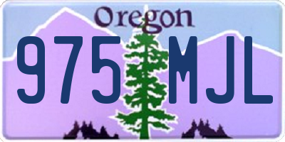 OR license plate 975MJL