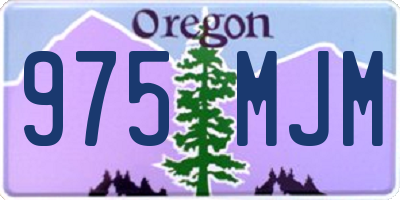 OR license plate 975MJM