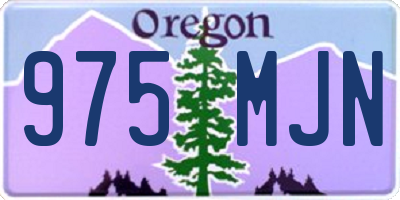 OR license plate 975MJN