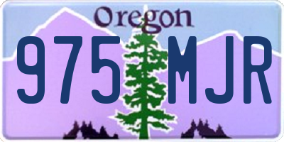 OR license plate 975MJR