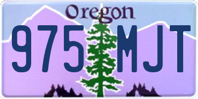 OR license plate 975MJT