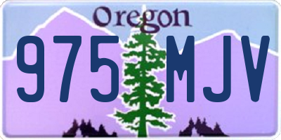 OR license plate 975MJV