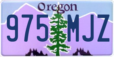 OR license plate 975MJZ