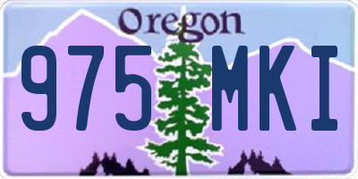 OR license plate 975MKI