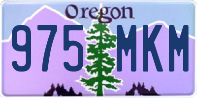 OR license plate 975MKM