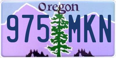 OR license plate 975MKN