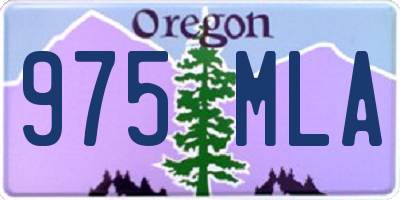 OR license plate 975MLA