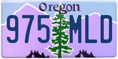 OR license plate 975MLD