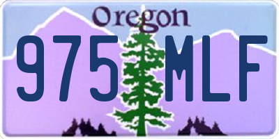 OR license plate 975MLF