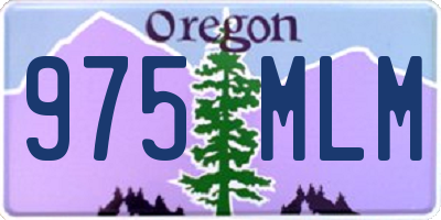 OR license plate 975MLM