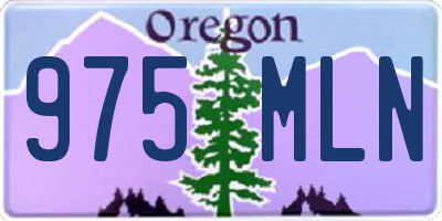 OR license plate 975MLN