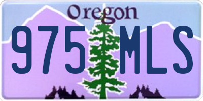 OR license plate 975MLS