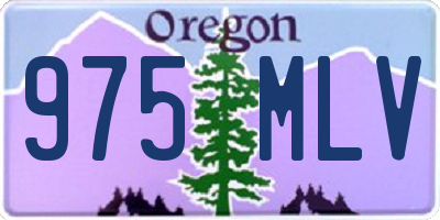 OR license plate 975MLV