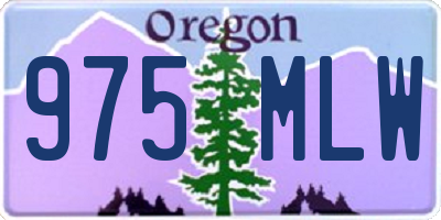 OR license plate 975MLW