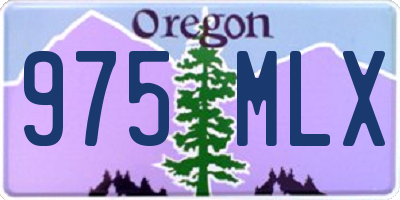 OR license plate 975MLX