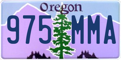 OR license plate 975MMA