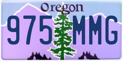 OR license plate 975MMG