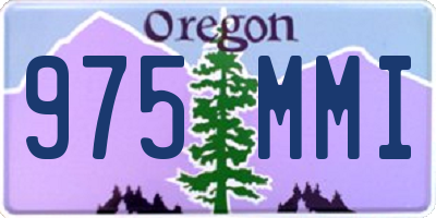 OR license plate 975MMI