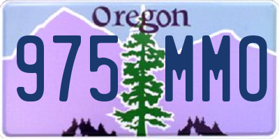 OR license plate 975MMO