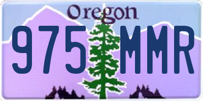 OR license plate 975MMR