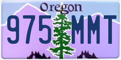 OR license plate 975MMT