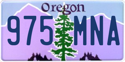 OR license plate 975MNA