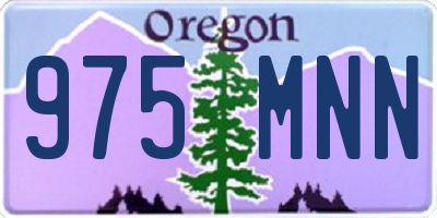 OR license plate 975MNN