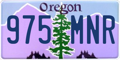 OR license plate 975MNR