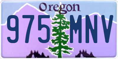 OR license plate 975MNV