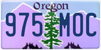 OR license plate 975MOC