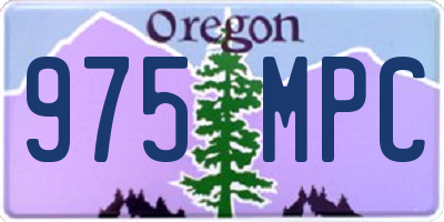 OR license plate 975MPC