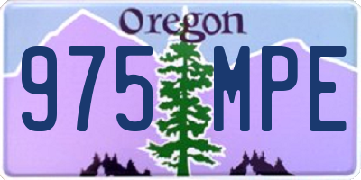 OR license plate 975MPE