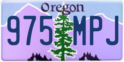 OR license plate 975MPJ