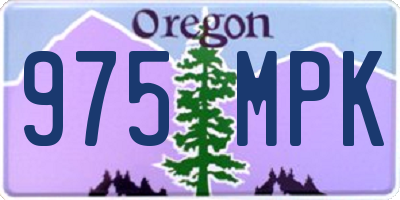 OR license plate 975MPK