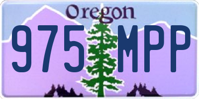 OR license plate 975MPP