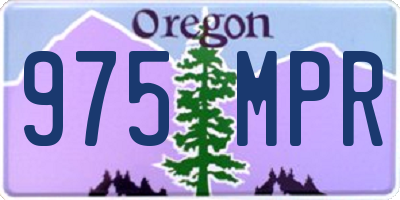 OR license plate 975MPR